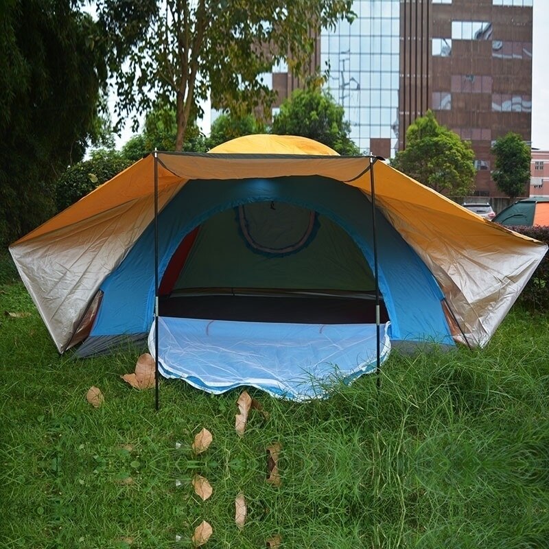 Cheap Goat Tents Windproof Camping Tent 3 4 Person High Attitude Tent 200x200x130cm Detachable Separated  Double Layer Outdoor Tent for Camping Tents 